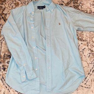 Light blue polo shirt